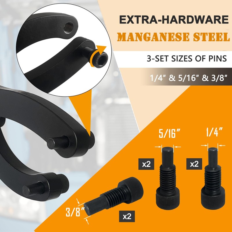 ADLMPW Heavy Spanner Wrench, Adjustable Gland Nut Wrench, Equipped with