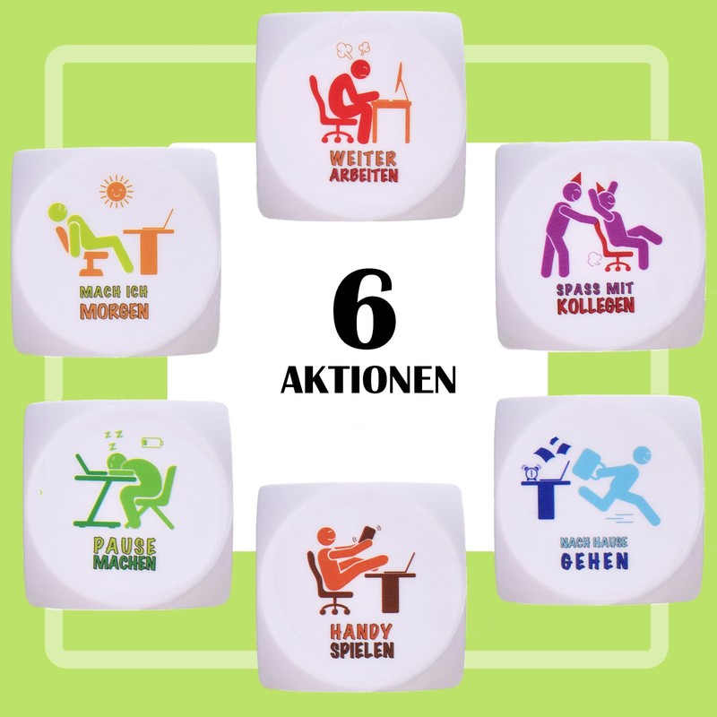 Anti-Stress Cube, 1 Piece Stress Cube with 6 Fun Actions