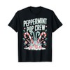 Peppermint Pop Crew Candy Cane Christmas Party Matching Cute T-Shirt