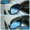 2pcs Carbon Fiber Style Car Rear View Side Mirror Rain
