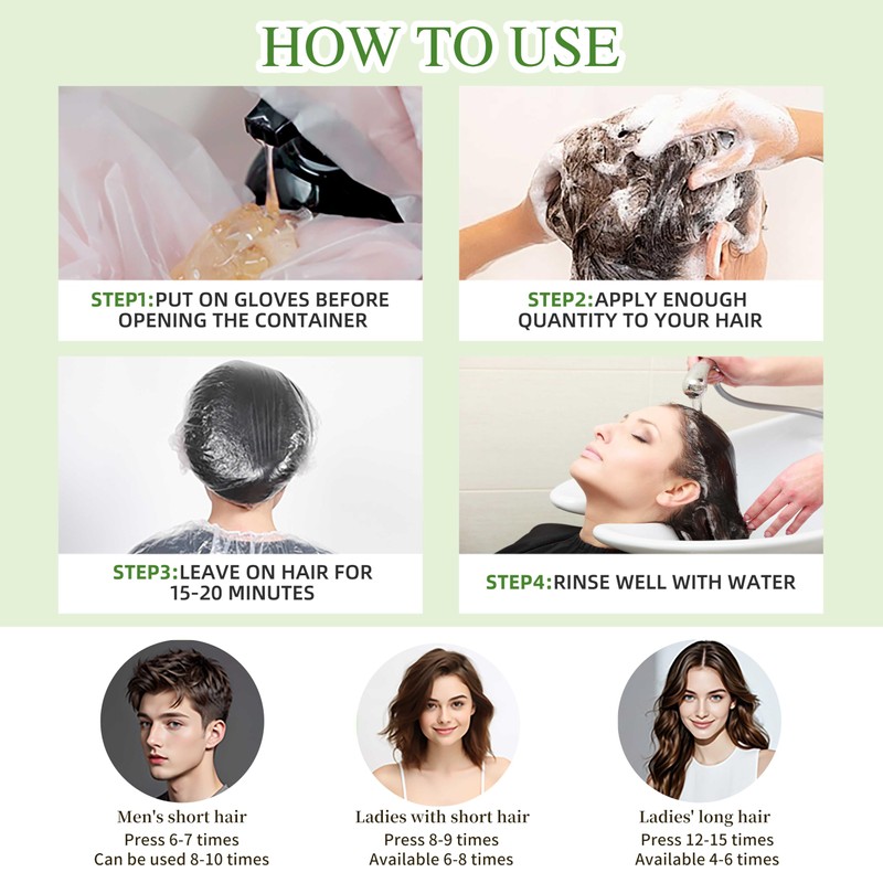 SHIHUANUO Hair Dye Shampoo 3 in 1 for Gray Hair