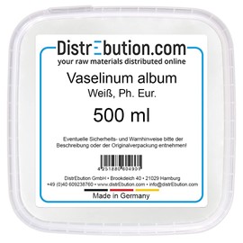 500 ml Vaselinum album cream for skin care, pharma petroleum jelly