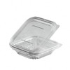 VEPATIM 50 Rectangular Cups Clear with Lid 125 ml (PET)