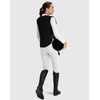 SANTINY Women's Horse Riding Pants Zipper Pockets Silicone Full-Seat Breeches