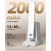 EZVALO 6-Pack Under Cabinet Lighting with Charging Station, 2000mAh Rechargeable