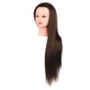 GARENDE Professional Hair Styling Mannequin Head with Long Brown Hair