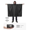 SaphiRose Hooded Rain Poncho Waterproof Raincoat Jacket for Men Women