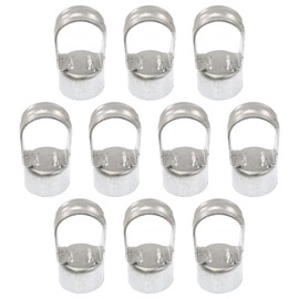 Plum Fittings Chain Link Fence Loop Caps | Eye Top Rail Cap | 1 5/8" x 1 5/8" Pack of 10