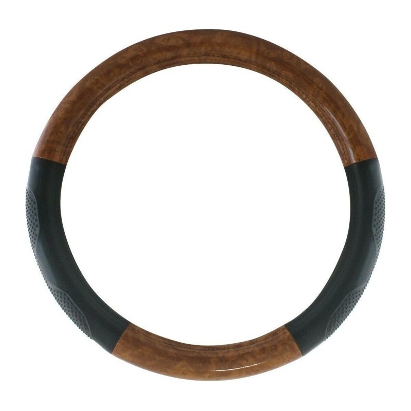 grand general dark wood black leather universal 18" inch steering