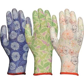 Bellingham Glove 2603AP Assorted Pattern with Polyurethane Palm Gloves, Medium
