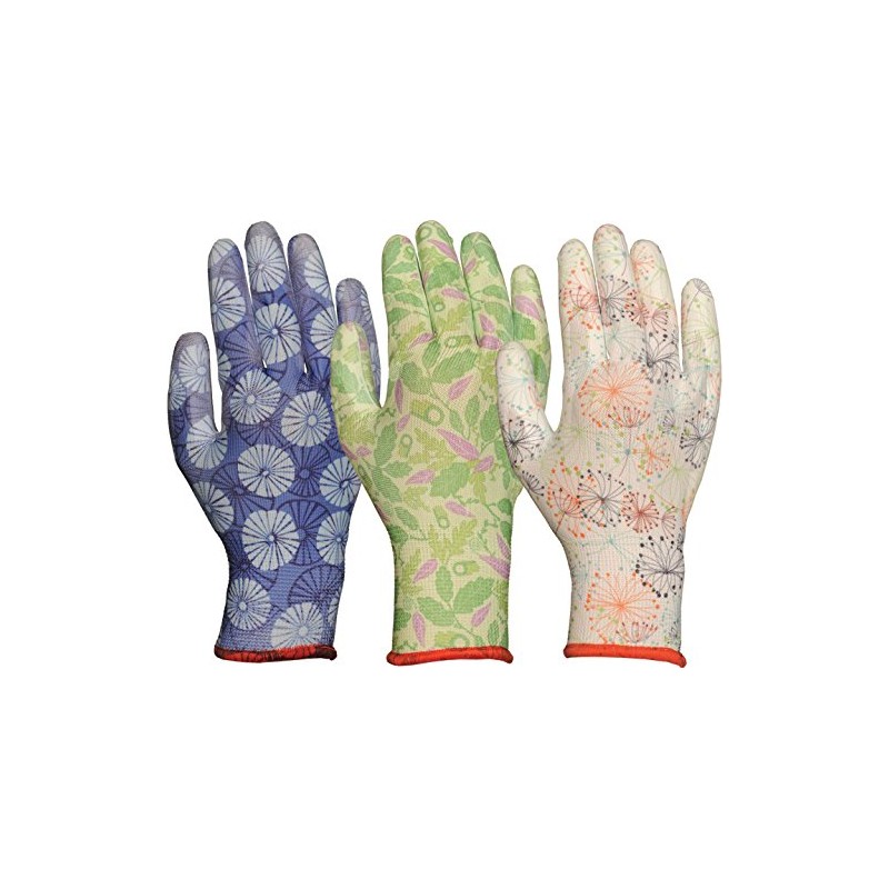 Bellingham Glove 2603AP Assorted Pattern with Polyurethane Palm Gloves, Medium