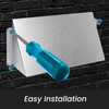 Repa Market 10 x 5 Inch Black Galvanized Steel Vent