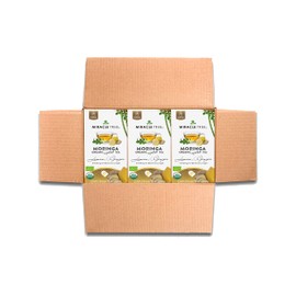 Miracle Tree - 3 Count of Organic Moringa Superfood Tea, 25 Individually Sealed Tea Bags, Lemon & Ginger (Keto, Detox, Energy/Immunity Booster, Vegan, Gluten-Free, Organic, Non-GMO, Caffeine-Free)
