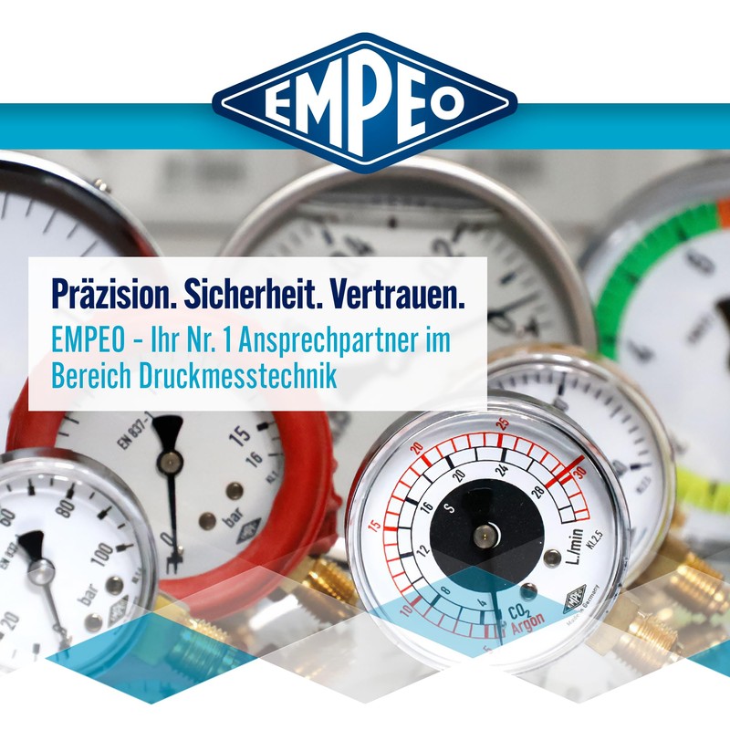 'Pressure Gauge NG63 – 1-0 9bar, G1/4 Back, Vacuum –