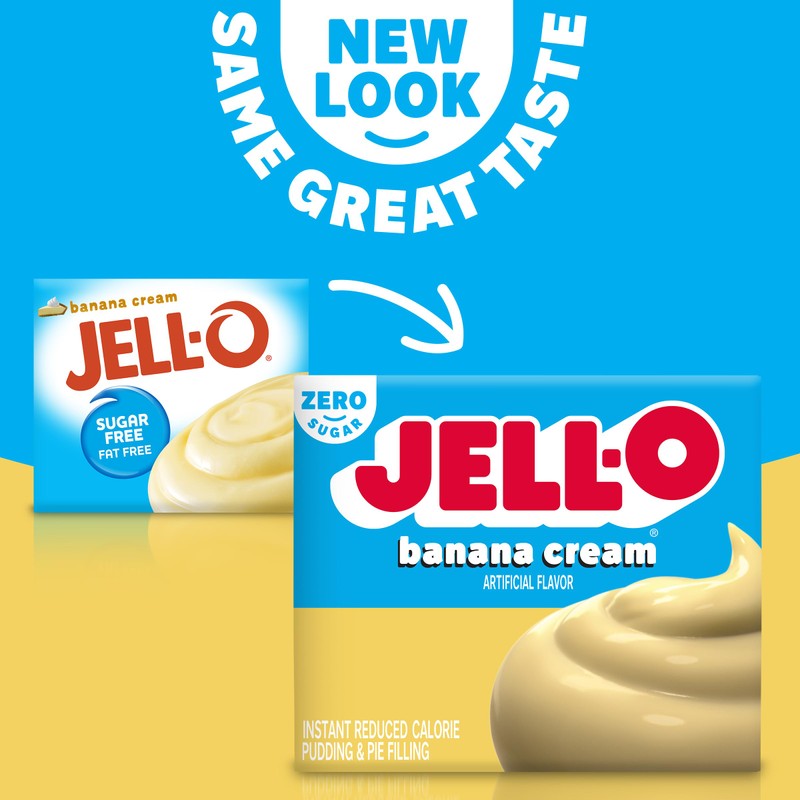 Jell-O Banana Cream Sugar Free & Fat Free Instant Pudding