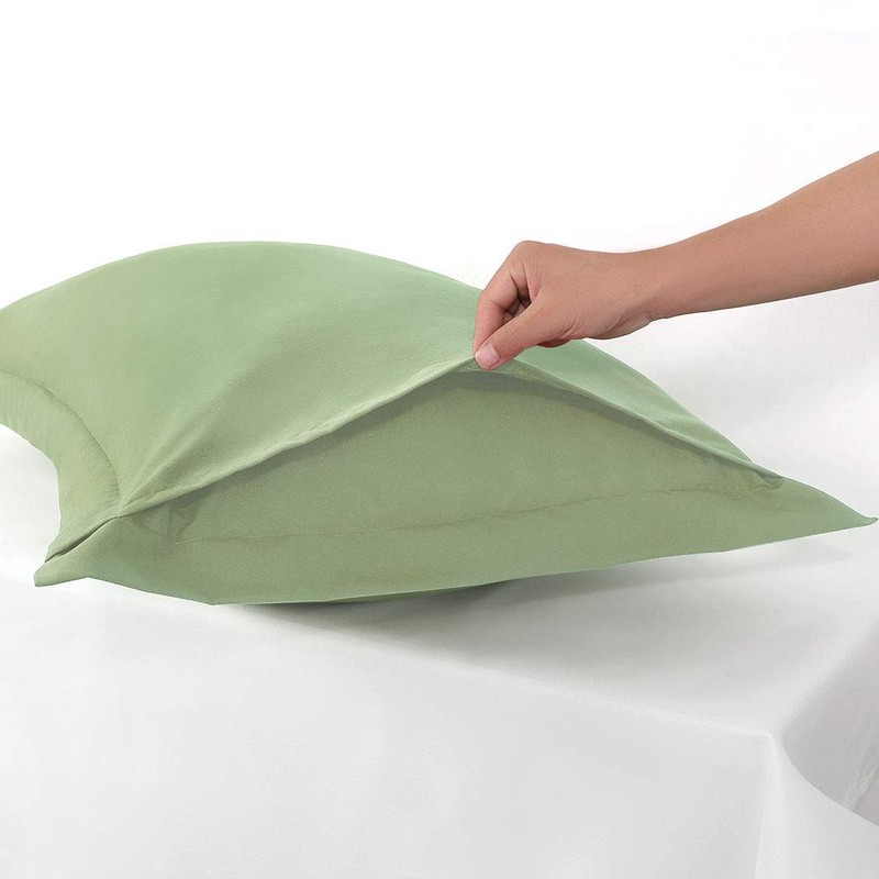 PiccoCasa Pillow Shams Double Brushed Microfiber, 2 Packs Pillowcases with