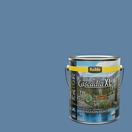Rodda Paint CASCADIA XL Exterior Satin Paint & Primer in One, 1-Gallon, Honky Tonk Blue