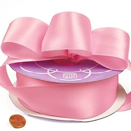 Pink Single Face Satin Ribbon 7/8" X 100 Yards