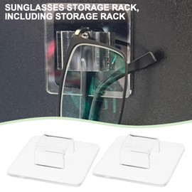 Be In Your Mind 4 Sets Acrylic Sunglasses Organiser Wall Glasses Holder Suitable for Office Living Room Bedroom Home Decoration Transparent Glasses Holder