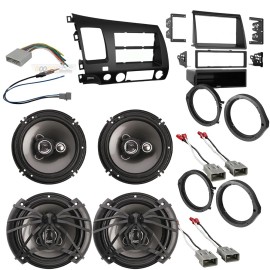 Metra | Soundstream Car Stereo Install Dash Kit & 4 300W Speaker Package for 2006-2011 Honda Civic