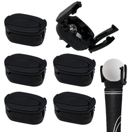 Mudoulu 6 Pieces Golf Ball Retriever, Foldable Golf Ball Retriever for Putter Portable Golf Ball Pick Up Tool Device Course Accessories for Women, Men, Golfers