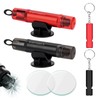 lompyeu 2 in 1 Seat Belt Cutter Emergency Hammer, Pack