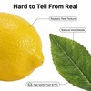 10Pcs Artificial Lemons with Leaves Lifelike Simulation Lemons Realistic Fake