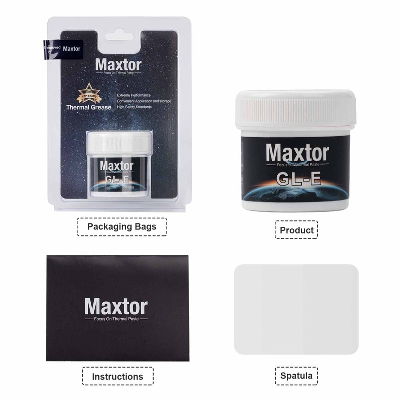 Maxtor GLE 80g Thermal Paste, Heatsink Paste, CPU Compound, Heat