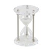 Deco 79 Metal Hourglass Sand Timer with Acrylic Base, 6"