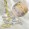 Ofiuny 10Pcs 18K Gold Filled Oval Clasp Carabiner Necklace Clasps