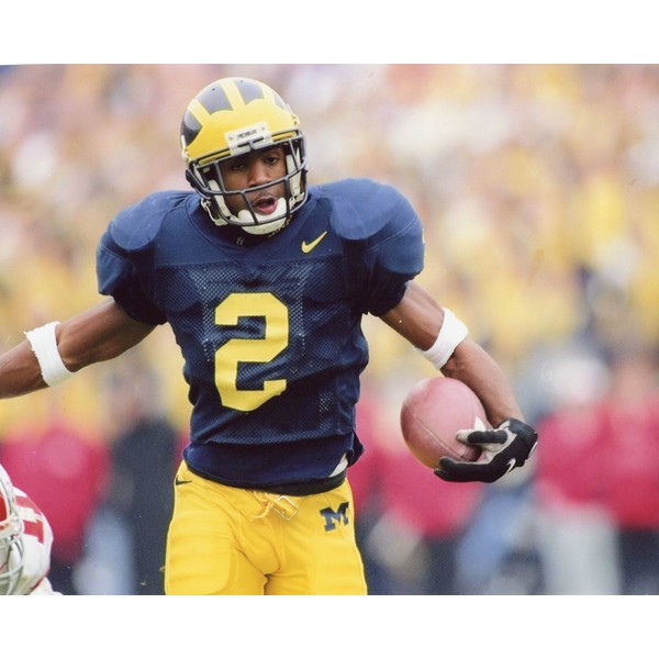 CHARLES WOODSON MICHIGAN WOLVERINES FOOTBALL 8X10 SPORTS ACTION PHOTO (AA-1)
