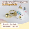 BAIMAO Keychain, Cute Siamese cat Doll Wristlet Accessories Kawaii Monster