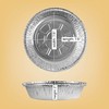PLASTICPRO 7'' Inch Round Tin Foil Pans Disposable Aluminum, Freezer