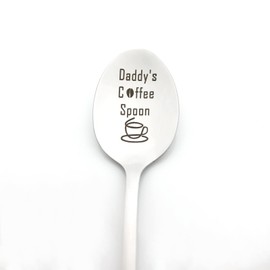 Christmas Gifts for Dad Birthday Gifts for Dad Fathers Day Gift Daddy’s Coffee Spoon Gifts for Dad Thanksgiving Gift Daddy Gifts from Daughter Son Kids
