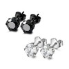 Krstudent 2 Pairs Titanium Earrings Studs, Hypoallergenic Stud Earrings for
