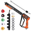 FIXFANS Pressure Washer Gun Kit, 5000PSI Power Washer Handle Gun