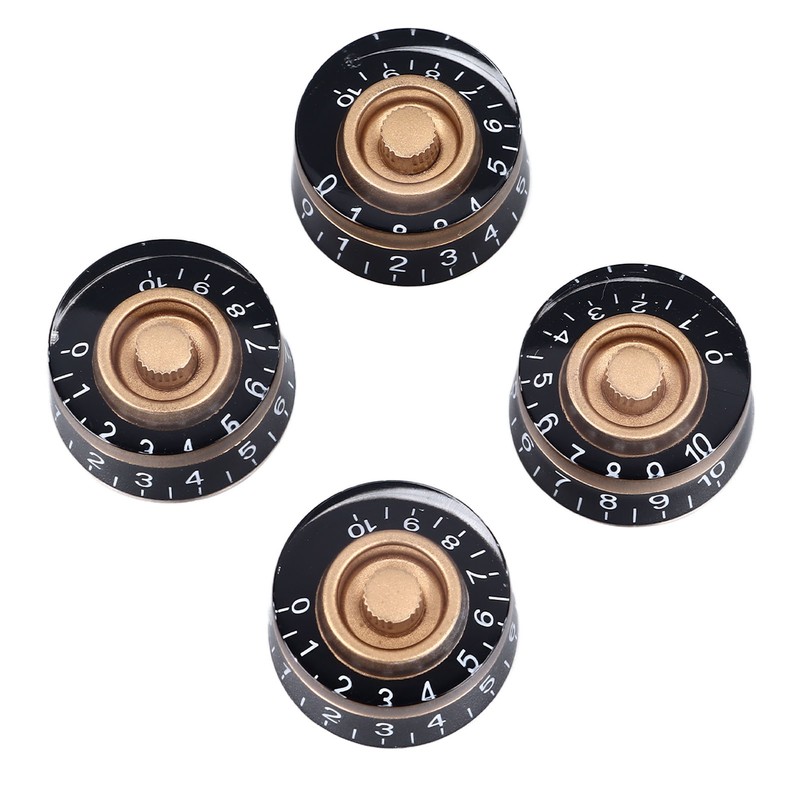 4PCS Electric Guitar Bass Knobs Potentiometer Knob Caps for Volume