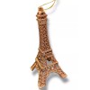 Unbranded EIFFEL TOWER ORNAMENT BRONZE GOLD GLITTER FRANCE STANDING CHRISTMAS