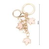 Leaf Key Ring, Pearl Key Chain, Lucky Charm for Children,