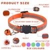 Pack of 6 Reflective Cat Collars with Bell, Adjustable 19-32