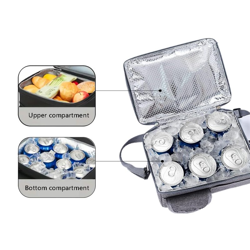 Fuutuu Double Layer Insulation Bag, Food Insulation Bag, Company Home