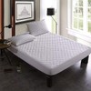 Poly-Cotton Quilted Mattress Protectors 30cm Deep Fitted Skirt Non-Noisy Hotel
