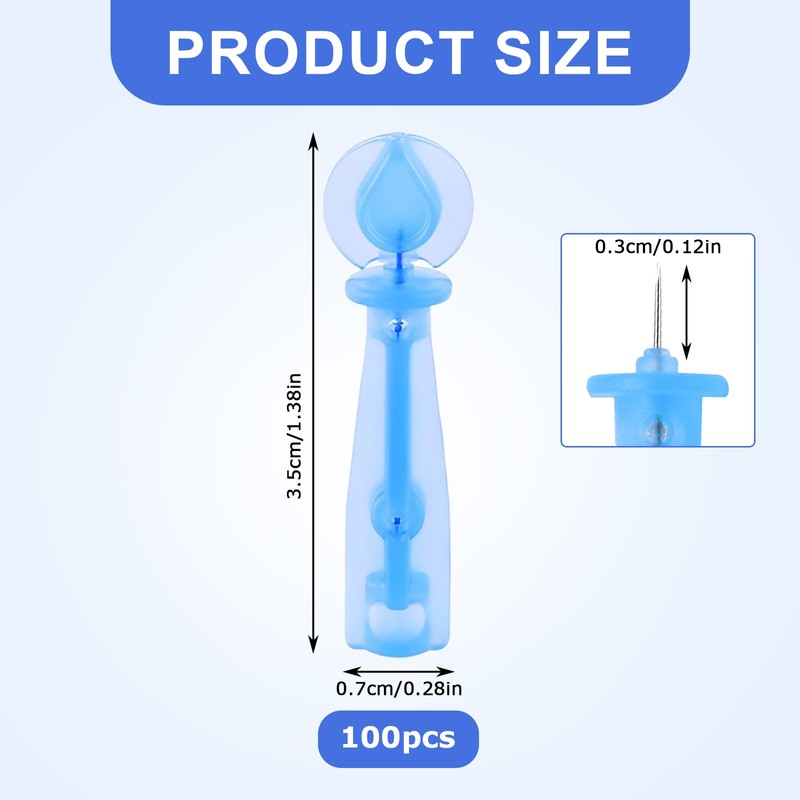 100pcs Blackhead Blemish Remover, Acne Pimple Popper Needle, Pimple Needles,