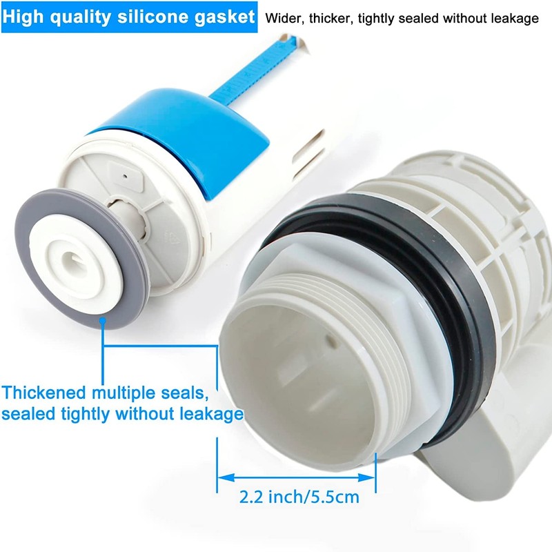 Toilet Flush Valve Replacement Kit 2 Inch Universal Water-Saving Toilet