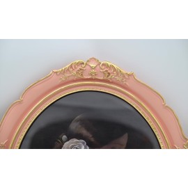 Kaolituis 10x12 Picture Frame Baroque Oval Frame 10 x 12 Wedding Picture Frames Fit Picture 10 by 12 in Gold for Wall and Tabletop Display