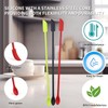 Makeup Silicone Spatula Mini Silicone Stir Spoons,small Jars patula silicone
