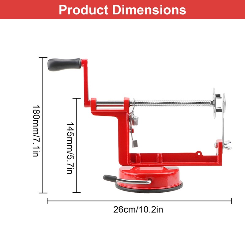 Tornado Potato Spiral Cutter, Stainless Steel Manual Potato Spiral Twister,