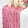 Table Runner Cheesecloth 10 FT Boho Rustic Table Runner Gauze