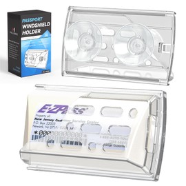 Mellbree EZ Pass Holder, Super Strong Suction Cups EZPass Holder for Windshield UV & Heat Resistant, Secure Transponder Holder for EZ Pass Toll Pass Transponder iPass Holder