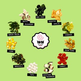 The Ramen Bae - Veggie Mix, Dried Ramen Toppings - Ramen Toppers - 14 oz.